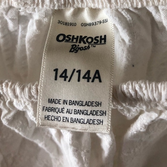 OshKosh B’gosh|Big girl,White Eyelet long sleeve blouse, size 14•••Boho style - Picture 6 of 7